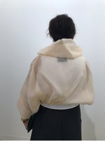 Load image into Gallery viewer, CROPPED NAVIGATION JACKET IN SILK ORGANZA
