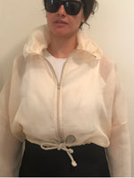Load image into Gallery viewer, CROPPED NAVIGATION JACKET IN SILK ORGANZA
