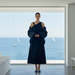 Load image into Gallery viewer, LONG SAIL DRESS IN SILK WOOL
