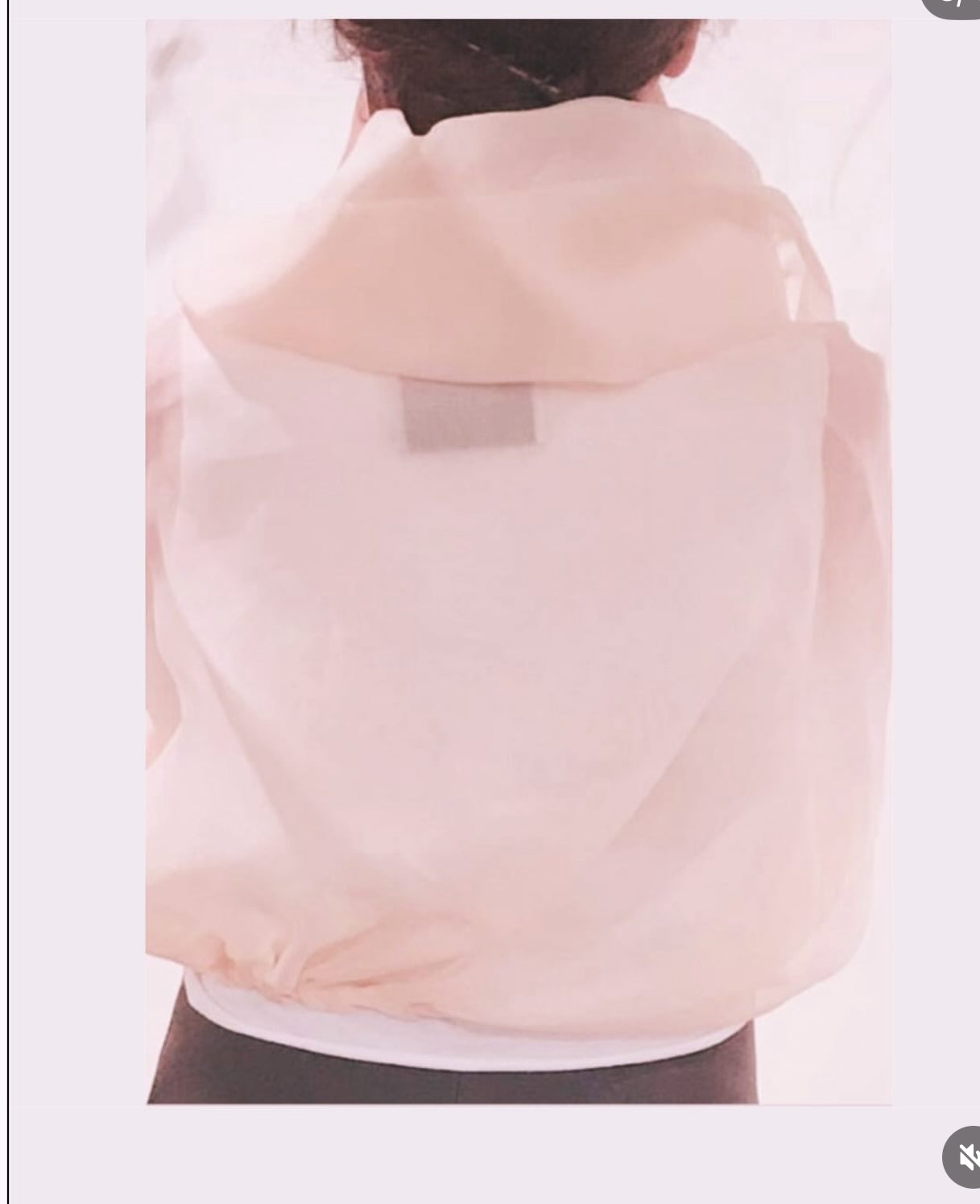CROPPED NAVIGATION JACKET IN SILK ORGANZA