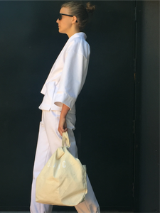 JUDO JACKET IN WHITE COTTON DENIM