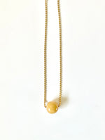 Load image into Gallery viewer, MINI BALLER CHAIN NECKLACE WITH WOOD ORB
