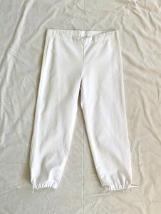 JUDO PANT IN WHITE COTTON DENIM