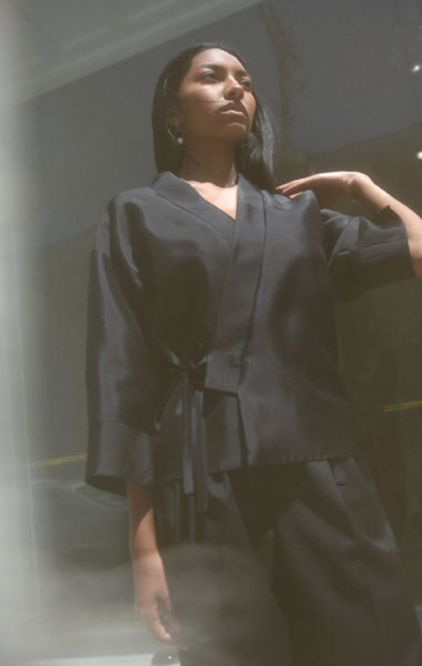 JUDO JACKET IN SILK WOOL