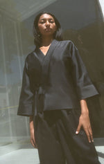 Load image into Gallery viewer, JUDO JACKET IN SILK WOOL
