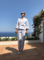 Load image into Gallery viewer, THE JUDO PANT IN WHITE COTTON DENIM
