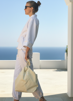 Load image into Gallery viewer, THE JUDO PANT IN WHITE COTTON DENIM
