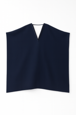 Load image into Gallery viewer, midight color silk kaftan with open sides
