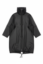 Load image into Gallery viewer, Black Long Navigation Jacket Flat
