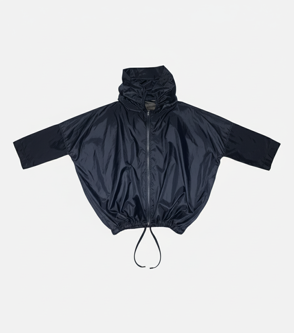 Black Navigation Jacket Flat Lay