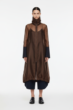 Load image into Gallery viewer, Chocolate Organza Navigation Jacket with Navy Pants
