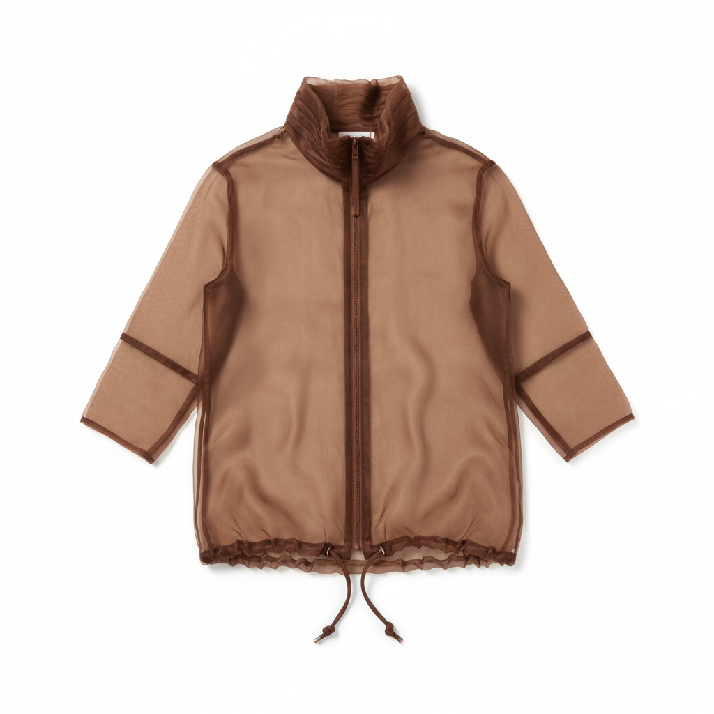 Cognac Long Navigation Jacket Flat