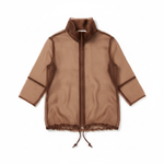 Load image into Gallery viewer, Cognac Long Navigation Jacket Flat

