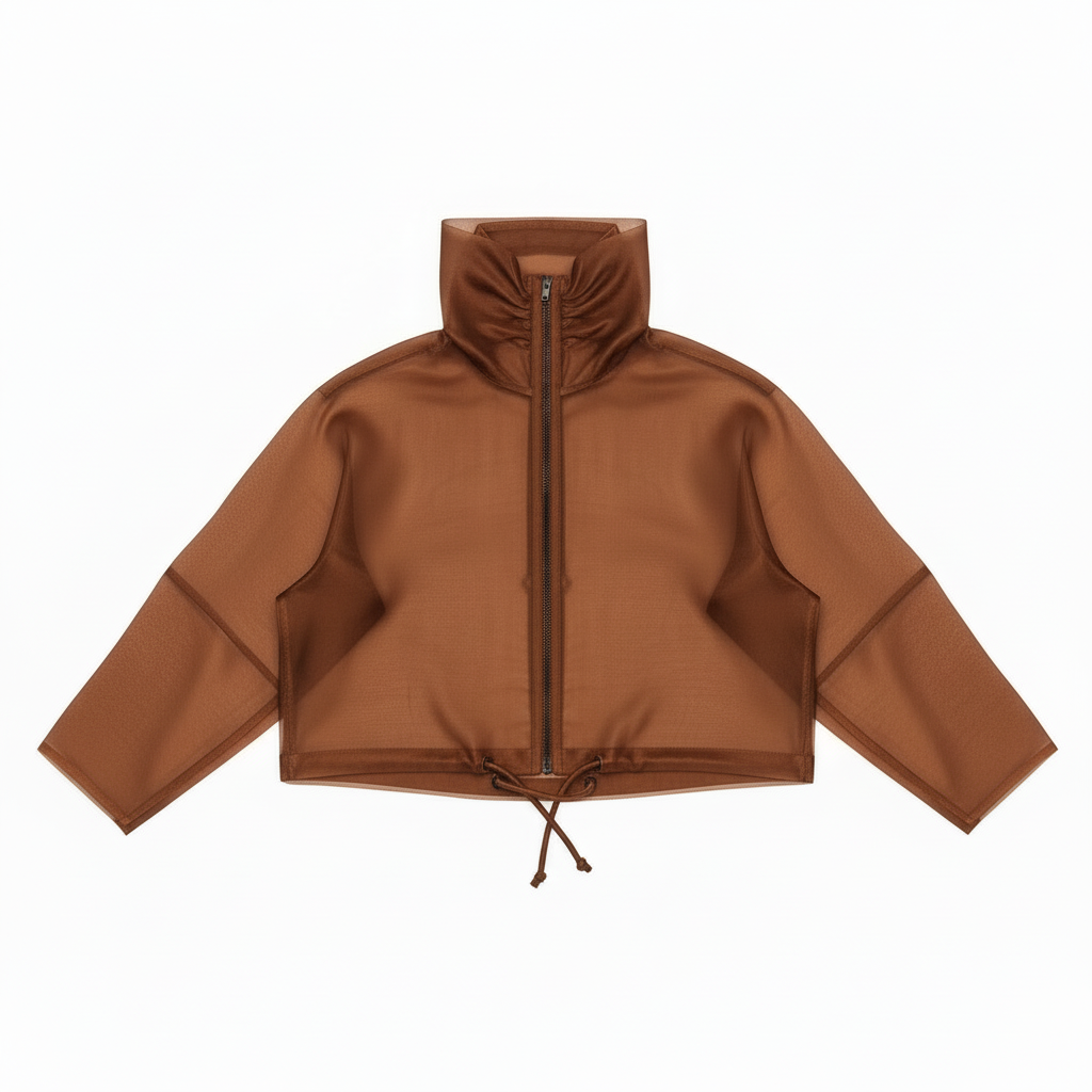 Cognac Long Navigation Jacket Flat