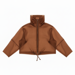 Load image into Gallery viewer, Cognac Long Navigation Jacket Flat
