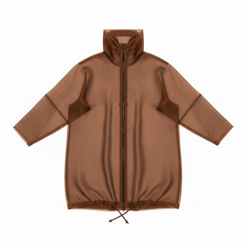 Cognac Long Navigation Jacket Flat