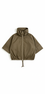 Load image into Gallery viewer, Coyote olive-tan jacket - taupe off-white zipper
