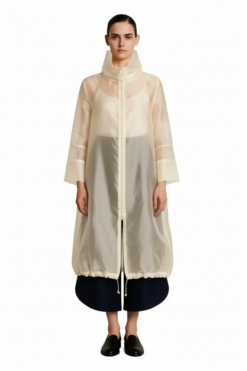 Ecru Organza Navigation Jacket - Color Change Only