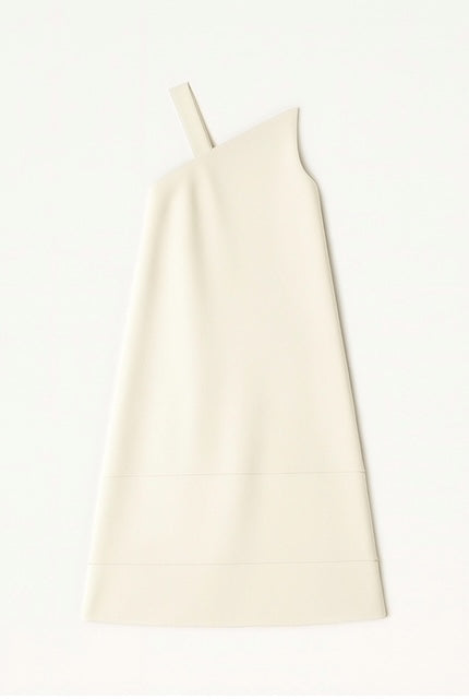 SHORT SAIL DRESS IN SILK WOOL