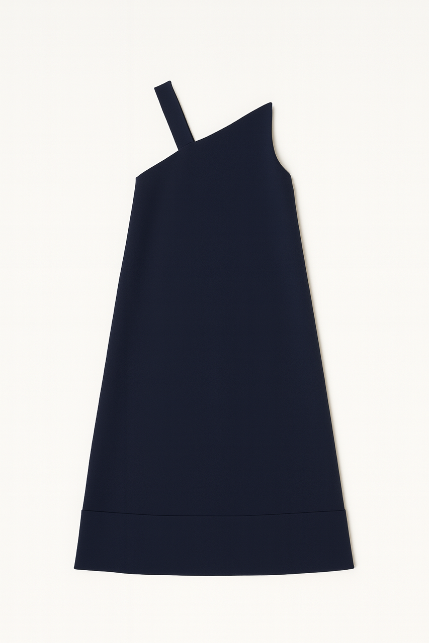 SHORT SAIL DRESS IN SILK WOOL