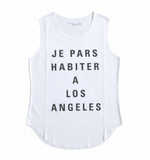 Load image into Gallery viewer, JE PARS HABITER A LOS ANGELES MUSCLE T

