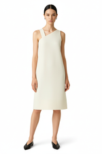 Load image into Gallery viewer, Ivory Dress - Black Pointy Flats
