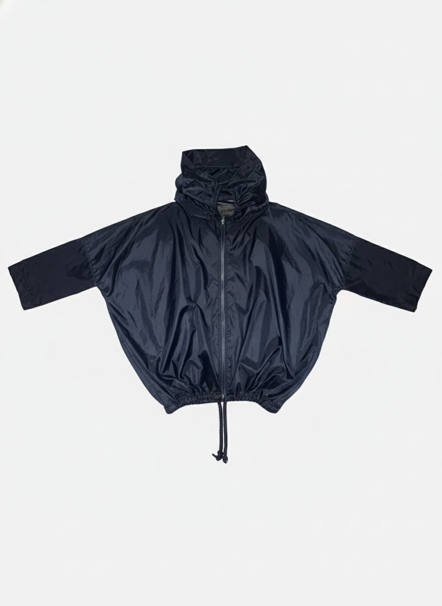 Midnight navy blue jacket - black zipper