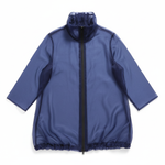 Load image into Gallery viewer, Navy Long Navigation Jacket Flat
